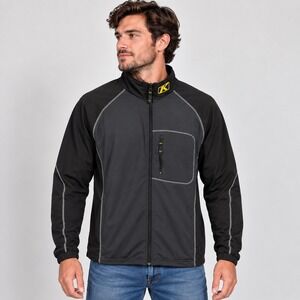 Klim Inferno 3154 Mens Black Charcoal Full Zip Mid Layer Fleece Jacket Small
